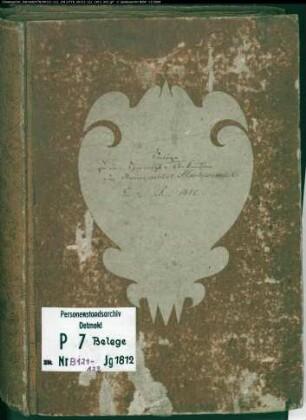 Belegakte zum Heiratsregister 1812 der Munizipalität Gemen (H 1812)