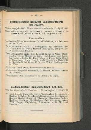Deutsch-Oesterr. Dampfschiffahrt, Act.-Ges.