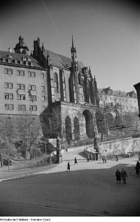 Ansicht des Schlosses mit Schlosskirche