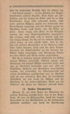 12. Pastor Fürchterlich