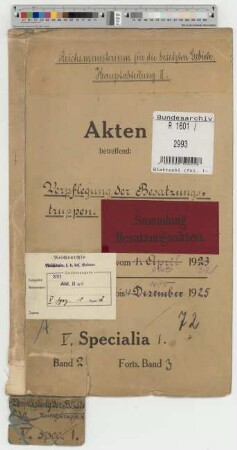 Verpflegung der Besatzungstruppen: Bd. 2