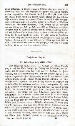 Dreizehntes Kapitel. Der siebenjährige Krieg (1756 - 1763)