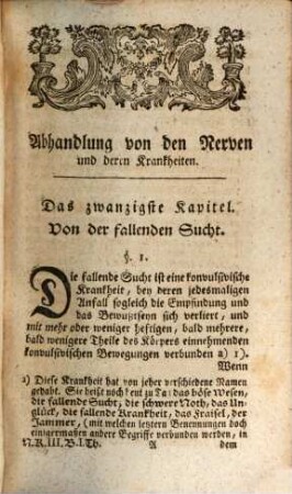 Abhandlung über die Nerven und deren Krankheiten, Des dritten Bandes erster Theil