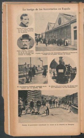 La huelga de los ferroviarios en España - [Ilustración]