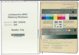 Entnazifizierung Fritz Mueller , geb. 07.11.1890 (Angestellter)