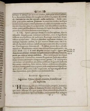 Sectio Quinta. Subiiciens Visionis significationem secundariam seu mysticam.