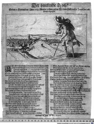 Der hinckende Bothe So den 7. Septembris Anno 1631. Abends halbweg zehen Uhr von Halle nacher Franckfurt am Mayn abgangen