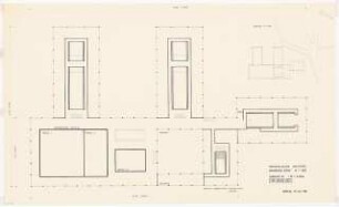 Physikalische Institute der Universität Köln: Grundriss EG und Lageplan, 1:200
