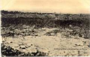 Landschaft mit Schützengräben bei Reims