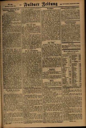 Zweite Ausgabe vom Sonntag, den 15. Juli 1923.