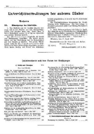 Altersgrenze der Lehrkräfte : [Unterrichtsverwaltungen der anderen Länder] ; [Bayern] ; [Amtliche Erlasse] ; [Amtlicher Teil]