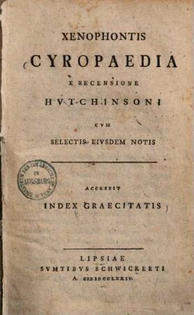 Xenophontis Cyropaedia