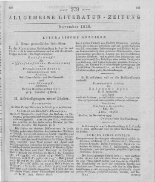 Literarische Anzeigen