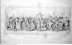 Moerner, Hjalmar: Il Carnevale di Roma, Rom 1820, Bl 9: Il Corso