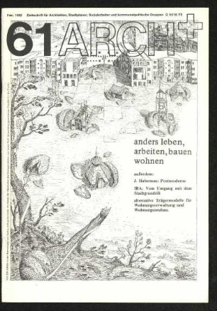 1982, Jg. 14, H. 61, 62, [63/64], 65, 66: ARCH+ : Zeitschrift für Architekten, Stadtplaner, Sozialarbeiter und kommunalpolitische Gruppen