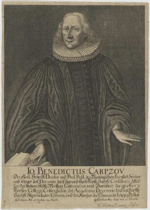 Bildnis des Io. Benedictus Carpzov