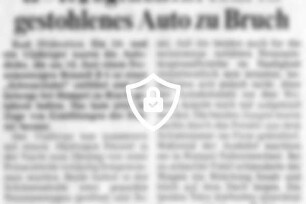 Zwei Jugendliche fuhren gestohlenes Auto zu Bruch