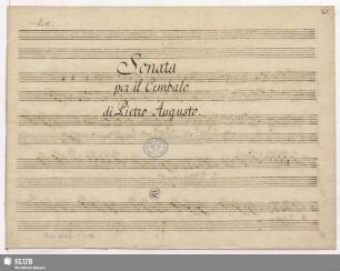 Sonatas - Mus.3065-T-1,15 : cemb : G