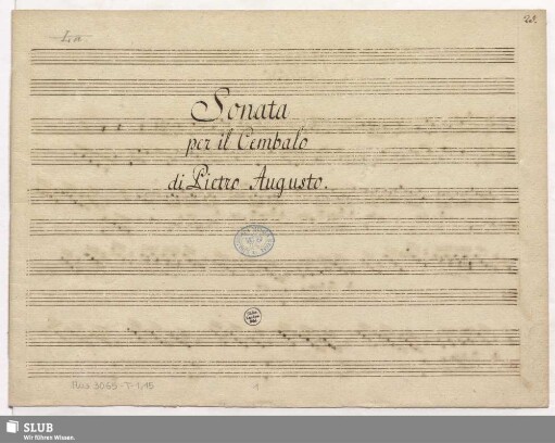 Sonatas - Mus.3065-T-1,15 : cemb : G