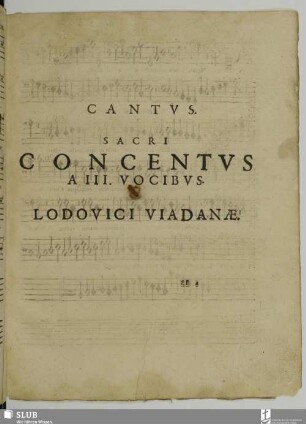 Cantus sacri concentus a III. vocibus