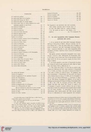 II. Le carte topografiche della Campagna Romana posteriori alla nostra