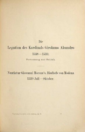 Nuntiaturberichte aus Deutschland : nebst ergänzenden Aktenstücken, 1. Abteilung. 1533-1559