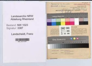 Entnazifizierung Franz Landscheidt , geb. 29.02.1904 (Gasmeister)
