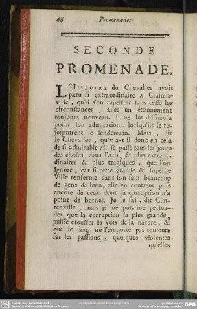 Seconde Promenade