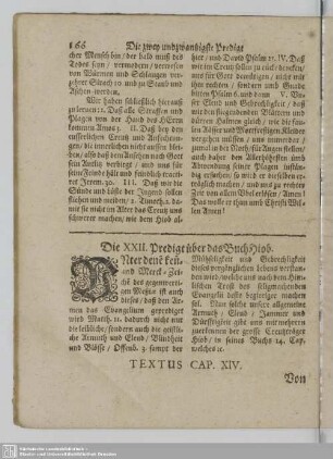 Die XXII. Predigt über das Buch Hiob