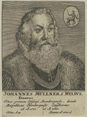 Bildnis des Johannes Müllner s. Mylius