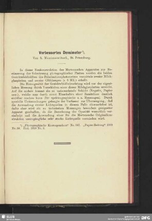 Verbessertes Densimeter
