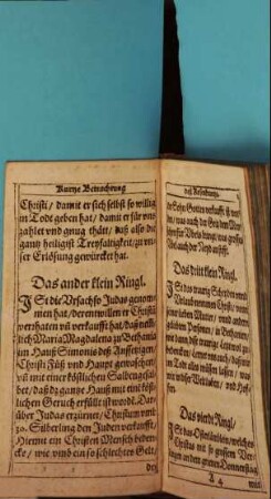 Kurtze unnd andächtige Betrachtung deß heiligen Leydens und Sterbens unsers lieben Herrn unnd Seligmachers Jesu Christi : in Außtheiylung seiner gebenedeyten Mutter unnd Jungkfrawen, unser lieben Frauwen und Fürsprecherin Mariae Rosenkrantz