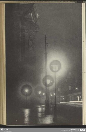 Straßenlaternen : Versinnbildlichung der direkten Lichtstrahlen