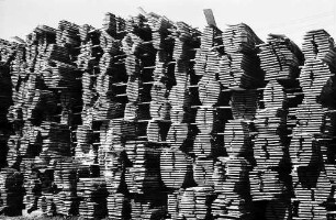 Holzstapel bei Bernau