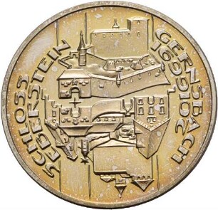 Medaille von Victor Huster auf das Schloss Eberstein