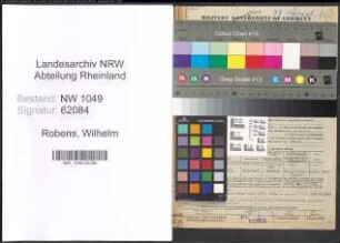 Entnazifizierung Wilhelm Robens , geb. 23.04.1886 (Inspektor)