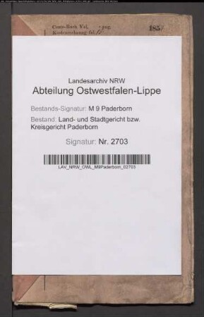 Erblasser: Hartmann, Anna Maria, geb. Günther: