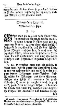Das andere Capitel. Was Insecten seyn.