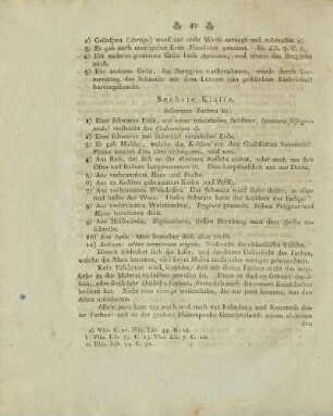 Sechste Klasse. Schwarze Farben