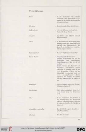 Worterklärungen