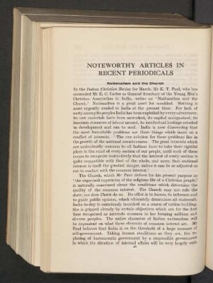 Noteworthy articles in recent periodicals