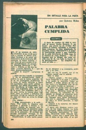 Palabra cumplida : Un detalle para la pista