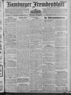 Hamburger Fremdenblatt, Morgenausgabe