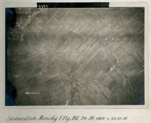 Foto des Geländes südwestlich von Monchy (-au-Bois) (Luftbild)