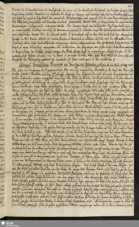 Königl. Preusisches Rescript an dero Comitial Gesanten zu Regensb. d.d. Berlin 17. Aug. 1756.