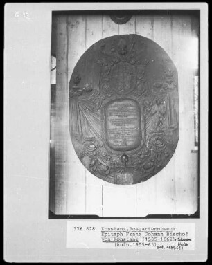 Epitaph Franz Johann Bischof von Konstanz (1585-1662)