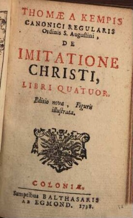 De Imitatione Christi : Libri Quatuor