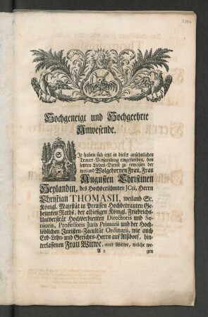 [Leichenpredigt.]