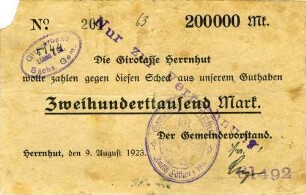 Zweihunderttausend Mark