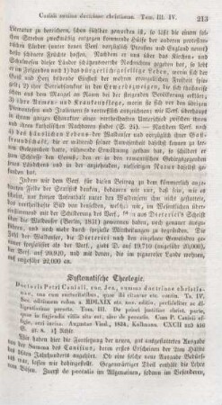 213-214 "Doctoris Petri Canisii, soc. Jes., summa doctrinae christianae"